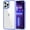 Light Purple, variant on for iPhone 13 Mini Case Clear [Anti-Yellowing] Anti-Scratch Transparent Hard Back and Soft Edge [Military Grade Drop Protection] Shockproof Phone Cover - Crystal Clear