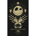 thumbnail image 2 of Girl's The Nightmare Before Christmas King Jack Skellington  Graphic Tee Black X Large, 2 of 4