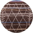 thumbnail image 1 of Ahgly Company Indoor Round Mid-Century Modern Red Oriental Area Rugs, 6' Round, 1 of 6