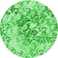 thumbnail image 1 of Ahgly Company Machine Washable Indoor Round Transitional Green Area Rugs, 5' Round, 1 of 7