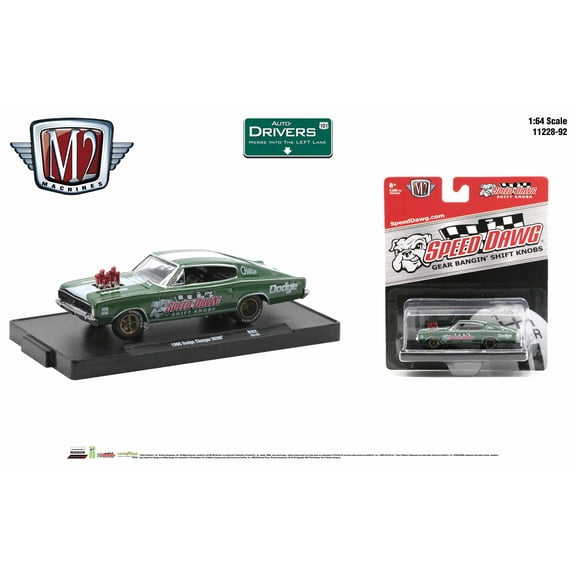 M2 Machines Auto-Drivers 1:64 R92 1966 Dodge Charger Hemi