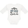 thumbnail image 3 of Inktastic My Gigi Loves Me Boys or Girls Long Sleeve Baby Bodysuit, 3 of 5