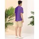 thumbnail image 5 of INSPIRE CHIC Camisa de playa de patchwork con botones y mangas cortas de lunares de verano para hombre Púrpura M, 5 of 6