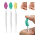 thumbnail image 1 of Cepillo de Poros de Silicona Unique Bargains Exfoliante Suave Cepillo de Limpieza de Poros de Doble Cara Herramienta de Limpieza Profunda Rosa Verde Amarillo 3 Pcs, 1 of 7
