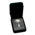 thumbnail image 2 of Anavia Cross Cremation Jewelry Stainless Steel Keepsake Memorial Urn Necklace for Human with"Gone, yet not forgotten" Comfort Card-[Silver], 2 of 3