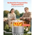 thumbnail image 2 of KFFKFF Fire Pit Heat Shield for Solo Stove Yukon, 27-inch Round Heat Reflector for Wood Burning Fire Pit, 304 Stainless Steel Heat Distributor, Removable Cover for Outdoor Camping, 2 of 9