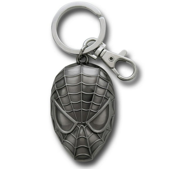 Pewter Key Ring - Spider Man Head