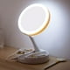thumbnail image 4 of Espejo de aumento led plegable para maquillaje, espejo cosmético de tocador blanco costway, carga usb o batería con luz, espejos de mesa 10x, 4 of 4