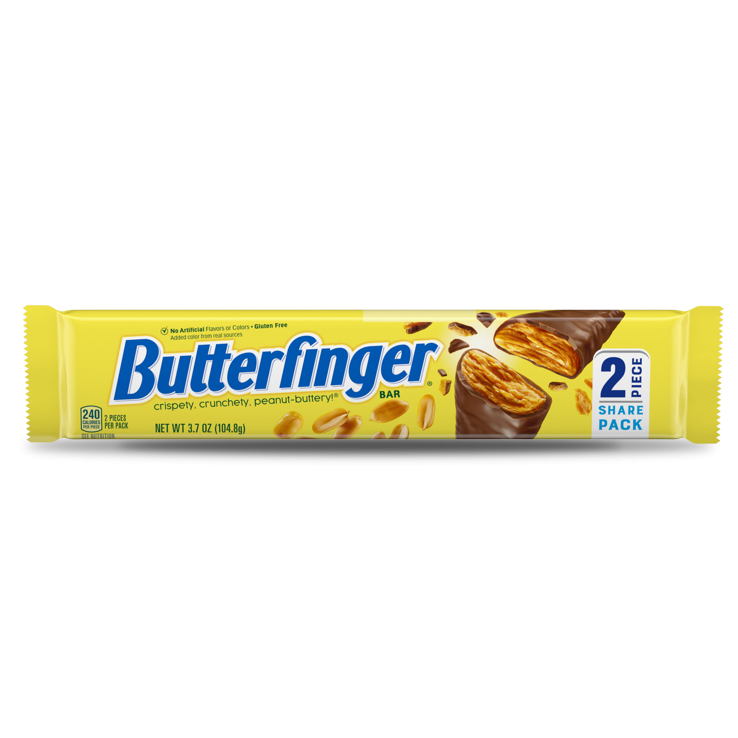 Butterfinger Individually Wrapped Full Size Chocolate Candy Bar, Great for Easter Candy, 3.7oz