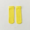 thumbnail image 4 of FAOWME Socks For Kids cozy Soft Velvet Slim Thermal Socks cozy Socks Winter Warm Snow Socks Light Yellow 1-10 years, 4 of 4