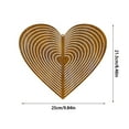 thumbnail image 3 of Heart-Shaped Wind Spinner Outdoor Decor - Durable Metal Garden Art with Spinning Design, Romantic Yard Ornament for Mom, Aunt - Ideal Mother's Day & Birthday Gift (Brown), 3 of 6