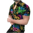 thumbnail image 1 of Camisa de playa hawaiana para hombre Camisa bohemia de verano Pompotops  oipoqjl45144, 1 of 6