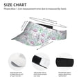thumbnail image 3 of Yiaed Rabbit Back View Print Sport Sun Visor Hats Adjustable Empty Top Baseball Cap Cotton Ball Caps for Women and Men, 3 of 5