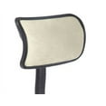 thumbnail image 3 of Urban Shop Crushed Velvet Swivel Chair with Gas Pump, Ivory, 3 of 3