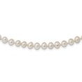 thumbnail image 1 of 925 Sterling Silver Rhodium-Plated 5-6mm White Freshwater Cultured Pearl Necklace 20 Inch, 1 of 3