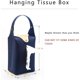 thumbnail image 5 of 2 Pack Car Hanging Backseat Cloth Bag, Modern PU Leather Tissue Box Cover, Rectangular Towel Holder for Car, Kitchen, Bathroom, Bedroom, Home, Office, 5 of 5