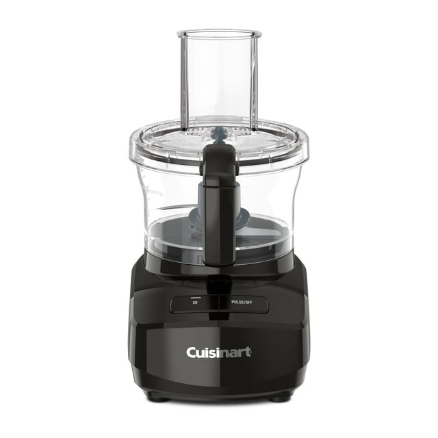 Cuisinart Procesador de alimentos de diseño moderno y elegante de 7 tazas con dos controles sencillos y cuchilla universal para picar, mezclar y masa (negro)