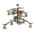thumbnail image 4 of Meyda Tiffany 147539 Pine Branch Valley View 12 Light 42" Wide Chandelier - Cafe-Noir, 4 of 5