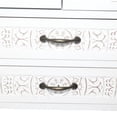 thumbnail image 4 of GDF Studio 27" White Tall Storage Cabinet, 2-Door 2-Drawer Rustic Wood Sideboard Pantry Tower, Antique White, 4 of 12