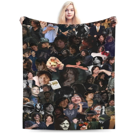Walking Dead Blanket, Soft Warm Cozy Plush Throw Blanket Gifts for Adults Kids, Lightweight Fuzzy Comfy Flannel Blankets for Couch Bed House Decor Travel 40"X30"