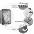 thumbnail image 6 of Full Moon Night Shower Curtain Set ，Waterproof Fabric Shower Curtains Halloween Scene Bat Trees Grey Shower Curtains for Bathroom,Bathroom Decor 72"x72", 6 of 6