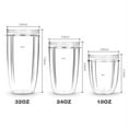 thumbnail image 5 of 18/24/32oz Replacement Blender Cup Jar for Nutribullet 600W NutriBullet Pro 900, 5 of 8