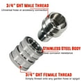 thumbnail image 3 of YAMATIC Water Hose Fittings Stainless Steel Garden Hose Quick Connect Water Hose Fittings - 3/4" Thread - Durability and Leak Free Upgrade, 3 of 6