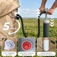 thumbnail image 5 of Zimtown Inflatable Tent with Hand Pump for Camping, Easy Setup Air Glamping Tents, All-Weather Waterproof Blow up Camping Tent for Family, Khaki, 5 of 13
