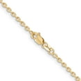 thumbnail image 4 of 14K Yellow Gold 2mm Round Open Link Cable Chain (18 X 2) Made In Peru pen216-18, 4 of 5