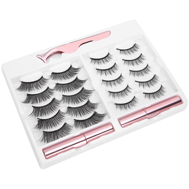 Juego de Herramientas de Maquillaje de Ojos ANGGREK Pestañas Postizas y Delineador Magnético #04