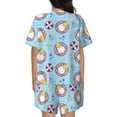 thumbnail image 3 of Picia Gnome Pool Party Pajamas Sets for Women Soft Short-Sleeved Pjs with Lounge Shorts Two Piece Sleepwear-X-Large, 3 of 9