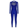 thumbnail image 7 of Doomiva Women's Rhinestone Gymnastics Leotard Unitard Full Body Figure Ice Skating Jumpsuit Bodysuit Royal Blue M, 7 of 7