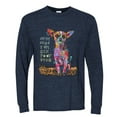 thumbnail image 3 of Dean Russo In My Mind Dog Lover Mens Long Sleeve Shirt, Vintage Heather Navy, Medium, 3 of 6