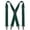 Dark Green, variant on KAMBERFT Black Heavy Duty X-Back Suspenders for Men, 1.4 inch Wide Adjustable Elastic Straps