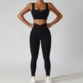 thumbnail image 3 of Pantalones De Yoga Cintura Alta Elásticos Ajustados Levantamiento De Cadera Leggings De Entrenamiento Delgados Pantalones Para Deportes Correr Negro M, 3 of 7