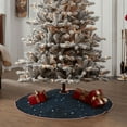 thumbnail image 6 of Halloween Christmas Tree Skirt - Night sky blue nebula stars 36 Inches Christmas Tree Skirt for Halloween Holiday Indoor Home Christmas Tree Decorations with Three Ribbons, 6 of 7