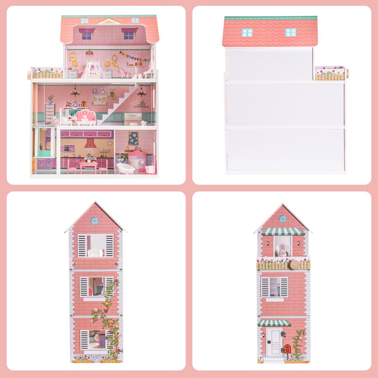 MDF Wooden Dreamy Dollhouse, Gift for Kids