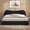 Black, variant on Euroco Upholstery King Size Platform Bed, White