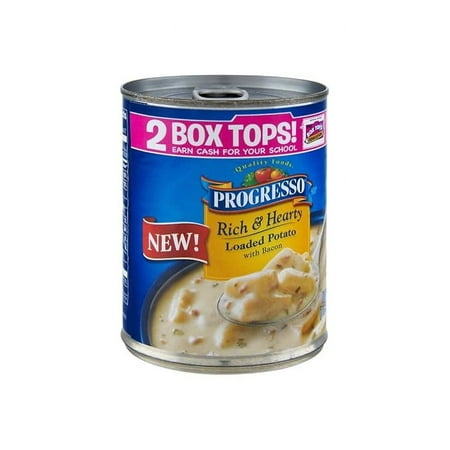 Progresso Loaded Potato Bacon Soup, Rich & Hearty Canned Soup, 18.5 oz
