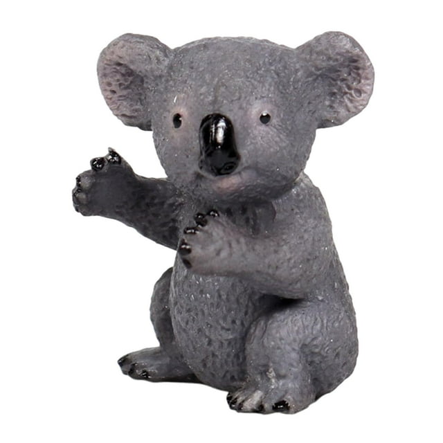 Colección de figuras de koalas, figura de koala para decorar tartas, accesorios fotográficos bebé