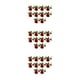 thumbnail image 3 of Ramo de Flores Artificiales 10 Piezas Rojo Advancent, 3 of 6