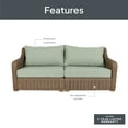 thumbnail image 4 of Better Homes & Gardens Bellamy Outdoor 1pc Sofa, Tan Wicker/Green Cushion, 4 of 10
