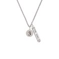 thumbnail image 2 of Delight Jewelry Silvertone Disc 1/2'' Number - 3 - Silvertone Hope Anchors the Soul Bar Charm Necklace, 23", 2 of 4