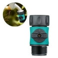 thumbnail image 3 of 4Pcs Garden Hose Connect Water Hose Turn Off Valve Garden Hose Connector Water Hose Connector with Shutoff Valve Set Fit for All Types of Garden Hoses Standard 3/4 Inch Thread, 3 of 9