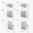 thumbnail image 6 of Riguas Document Storage Box Large Capacity Smooth Edge Reusable Good Load-bearing Save Space Book Pencil Sundries Storage Box File Container Office Supplies, 6 of 8