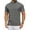 Dark Grey, variant on Men's Mock Neck T-Shirt Short Sleeve Casual Basic Tops Half Turtleneck Pullover Solid Tee