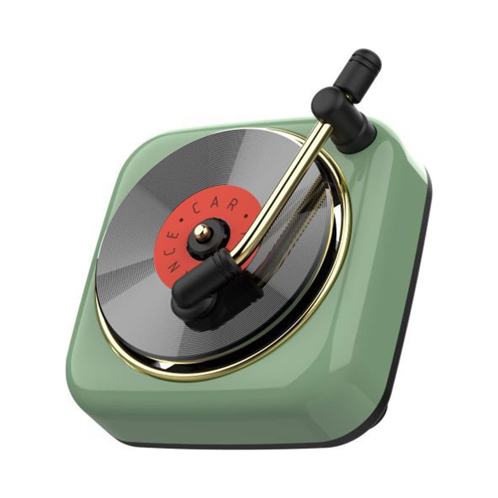 Fufafayo Phonograph Record Player Car Perfume Vent Clip, Retro Car Air Freshener Diffuser, Decorative Ornaments for Car Air Conditioner , Aromatherapy Decor for Dashboard