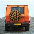 thumbnail image 6 of Goofa Golden Leopard Glitter Pattern Universal Tire Cover for Jeep, SUV, Truck, and Trailer – Waterproof, UV-Resistant,Easy to Install, Fits 14"-17" Tires-17 inch, 6 of 6