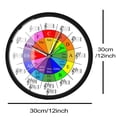 thumbnail image 2 of Reloj de pared Timethink Circle of Fifths Music Theory, 30 cm, 2 of 9