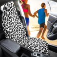 thumbnail image 4 of FUIALDOLG Car Seat Towel Cover, Compatible with Truck Seat Van, Terry Cloth Car Seat Cover for Trucks Cars, Black White Leopard Print Design Design, 4 of 7